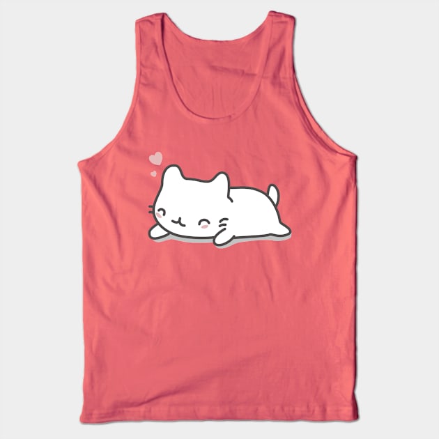 Cat Kawaii T-shirt Tank Top by happinessinatee